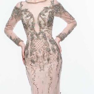 Terani couture beaded mermaid gown
